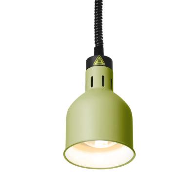 Výškově nastavitelná ohřívací lampa válcová, HENDI, Zelená, 230V/250W, ⌀175x(H)250mm | 273791